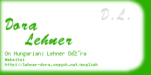 dora lehner business card